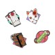 Set de 4 pins Demon Slayer émaillés