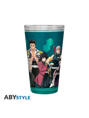 Vaso de vidrio 400ml de Demon Slayer con Pilares