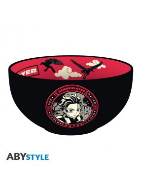 Bowl negro y rojo de Demon Slayer con Tanjiro