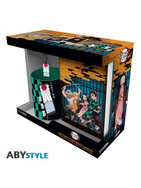 Set de regalo Demon Slayer con taza, llavero y cuaderno de Tanjiro