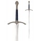 Réplica Espada Glamdring Gandalf de 121 cm con expositor de madera