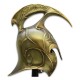 Yelmo de guerra High Elven dorado con detalles intrincados