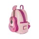 Mochila rosa com design de guitarra Hannah Montana