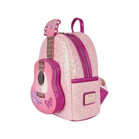 Mochila rosa com design de guitarra Hannah Montana