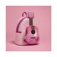 Mochila rosa com design de guitarra Hannah Montana