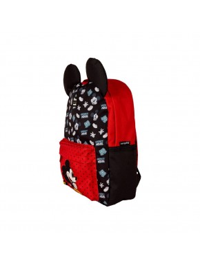 Mochila Disney de nylon con diseño de Mickey Mouse y orejas tridimensionales