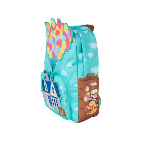 Mochila Disney Up! de Loungefly con diseño de globos y casa