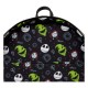 Sac à dos noir Jack Skellington avec design de L'Étrange Noël de monsieur Jack