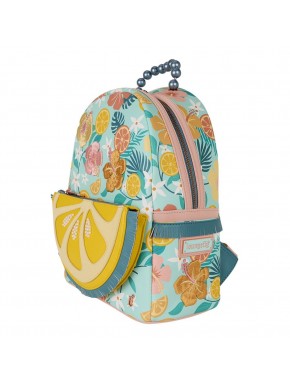 Mochila Mini Lemon da Loungefly com design tropical