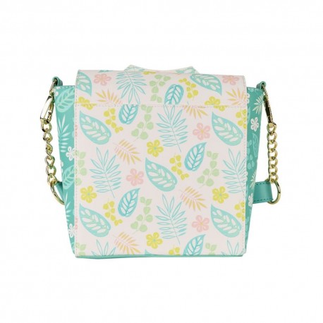 Bolsa transversal Loungefly Hawaiian Shirt com design floral colorido