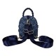 Mochila mini conversível denim Loungefly