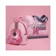 Sac en toile Guitar de Disney et Loungefly, rose avec guitare.