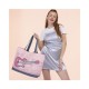 Sac en toile Guitar de Disney et Loungefly, rose avec guitare.