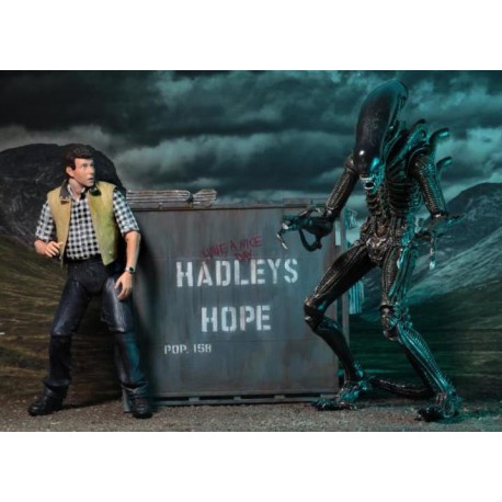 Set 2 Figuras Aliens Hadley's Hope 18 y 22 cm