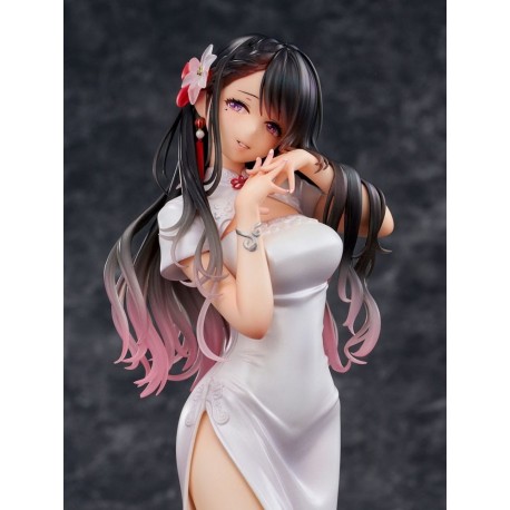 Estatua PVC Mai Okuma vestido chino blanco 26 cm