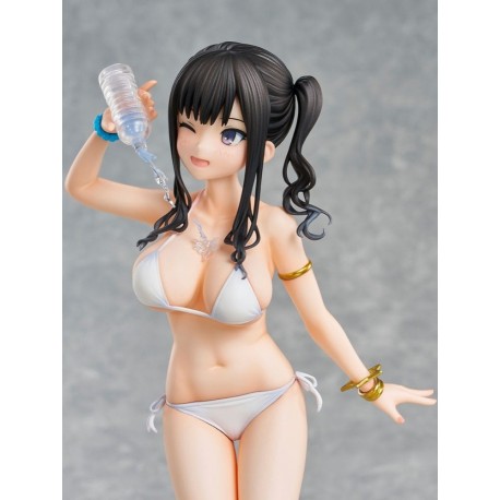 Estatua Kaede PVC en bikini blanco de 25 cm