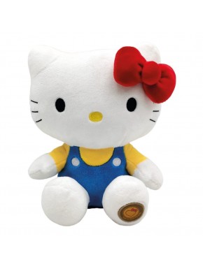 Peluche classique Hello Kitty 24 cm avec nœud rouge