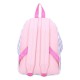 Mochila Hello Kitty con diseño de cuadros y detalles rosados