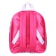 Mochila rosa Hello Kitty com design de coração e arco-íris
