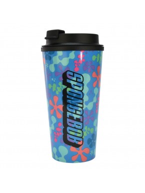 Taza termo de Bob Esponja con diseño colorido
