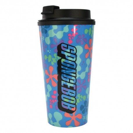 Taza termo de Bob Esponja con diseño colorido