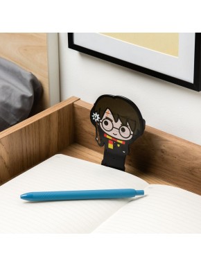 Lámpara de libro Harry Potter con diseño colorido