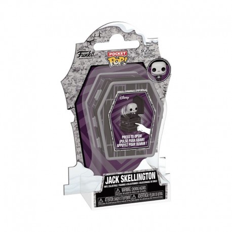 Figura Jack Skellington Pocket POP de 6 cm en ataúd