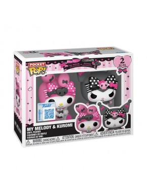 Pack de 2 llaveros POP! Vinyl My Melody y Kuromi de 4 cm