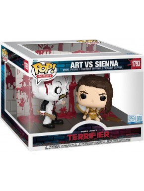 Terrifier 2 figuras POP Moments Art vs Sienna en caja