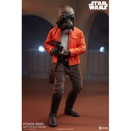 Figura articulada de Star Wars Ponda Baba 30 cm con accesorios