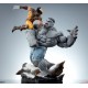 Estatua de Grey Hulk y Wolverine de 58 cm