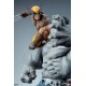 Estatua de Grey Hulk y Wolverine de 58 cm