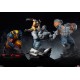 Estatua de Grey Hulk y Wolverine de 58 cm