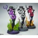 Estatua Devil Girl en morado y verde de 30 cm