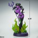Estatua Devil Girl en morado y verde de 30 cm