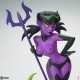 Estatua Devil Girl en morado y verde de 30 cm