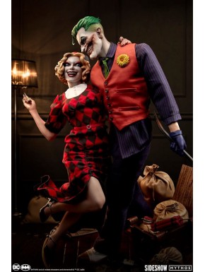 Estatua de The Joker y Harley Quinn de 41 cm en poliresina