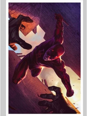Litografía de Daredevil de Marvel, edición limitada, 60 x 41 cm