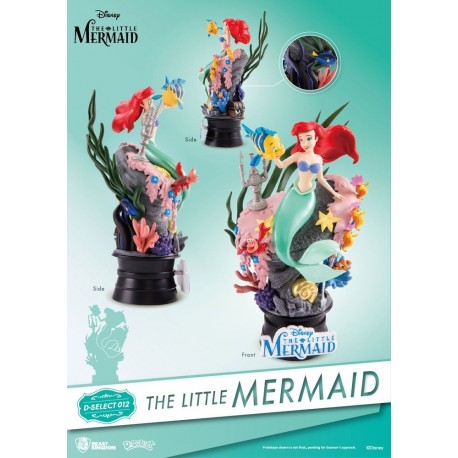 Diorama PVC A Pequena Sereia 15 cm com Ariel e amigos
