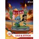 Diorama de Lilo e Stitch com placa Aloha