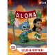 Diorama de Lilo e Stitch com placa Aloha