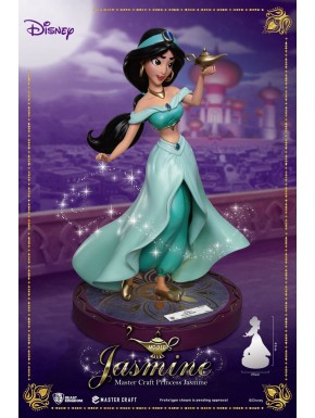 Estátua de poliresina de Jasmine da Disney, 38 cm