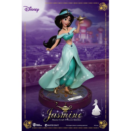 Estátua de poliresina de Jasmine da Disney, 38 cm