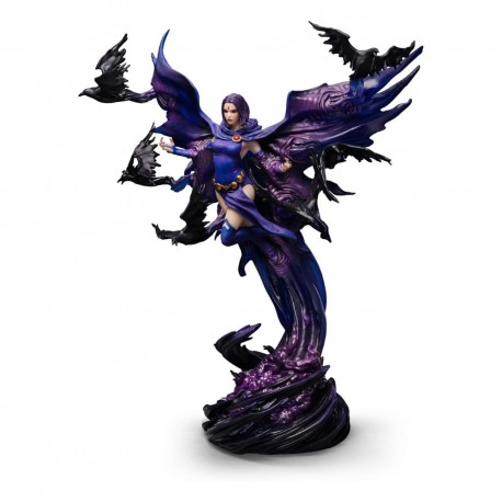 Estatua Teen Titans Raven 32 cm en escala 1/10