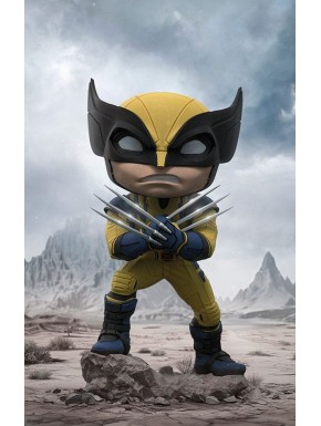 Minifigura Wolverine de 13 cm Iron Studios em traje clássico