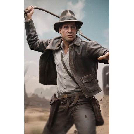 Estatua de Indiana Jones de 61 cm con látigo