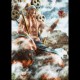 Estatua Enel One Piece con bastón y manzana, detalle de 34 cm