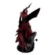 Estátua de Spawn por Greg Capullo com capa vermelha e correntes