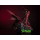 Estátua de Spawn por Greg Capullo com capa vermelha e correntes