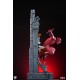 Estatua Daredevil Marvel 1/3 con vitral de fondo